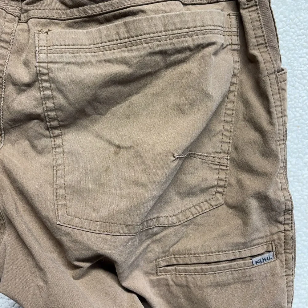 Kuhl Legendary Pants Mens 28x30 Brown Cargo Exoskeleton Hiking Outdoor Gorpcore